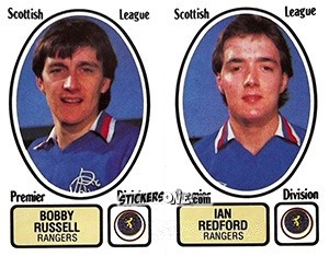 Sticker Bobby Russell / Ian Redford - UK Football 1981-1982 n. 490 - Panini
