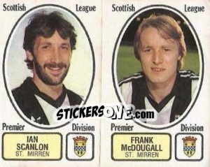 Sticker Ian Scanlon / Frank McDougall - UK Football 1981-1982 - Panini