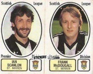 Figurina Ian Scanlon / Frank McDougall - UK Football 1981-1982 n. 501 - Panini