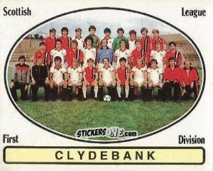 Sticker Team Photo - UK Football 1981-1982 - Panini