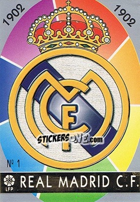 Sticker 1. ESCUDO - Las Fichas De La Liga 1997-1998 - Mundicromo