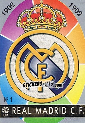 Cromo 1. ESCUDO - Las Fichas De La Liga 1997-1998 - Mundicromo