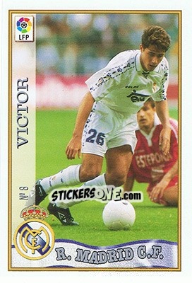 Cromo 8. VÍCTOR - Las Fichas De La Liga 1997-1998 - Mundicromo