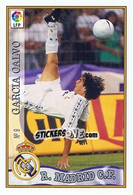 Sticker 9. GARCÍA CALVO - Las Fichas De La Liga 1997-1998 - Mundicromo