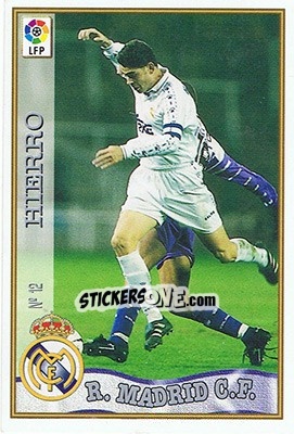 Sticker 12. HIERRO - Las Fichas De La Liga 1997-1998 - Mundicromo