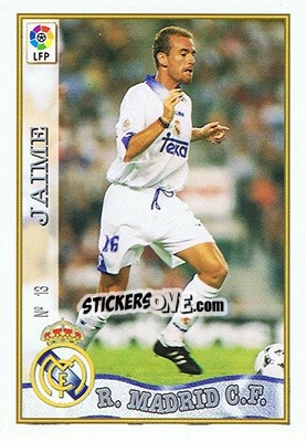 Sticker 13. JAIME - Las Fichas De La Liga 1997-1998 - Mundicromo