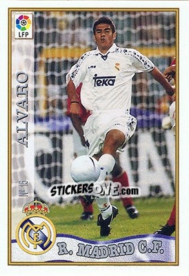 Figurina 15. ÁLVARO - Las Fichas De La Liga 1997-1998 - Mundicromo