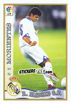 Sticker 15. MORIENTES - Las Fichas De La Liga 1997-1998 n. 23 - Mundicromo