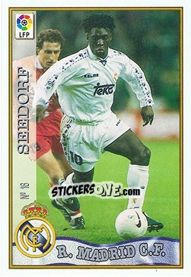 Sticker 16. SEEDORF - Las Fichas De La Liga 1997-1998 n. 24 - Mundicromo