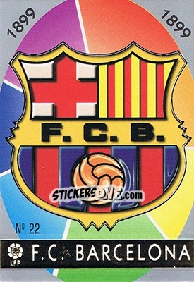 Cromo 22. ESCUDO - Las Fichas De La Liga 1997-1998 - Mundicromo