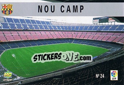 Sticker 24. NOU CAMP - Las Fichas De La Liga 1997-1998 - Mundicromo