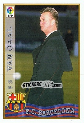 Cromo 25. VAN GAAL - Las Fichas De La Liga 1997-1998 - Mundicromo