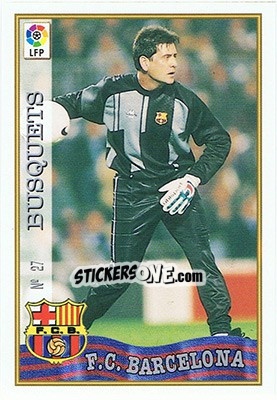 Sticker 27. BUSQUETS - Las Fichas De La Liga 1997-1998 n. 39 - Mundicromo