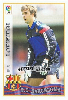 Sticker 27. LOPETEGI - Las Fichas De La Liga 1997-1998 n. 40 - Mundicromo