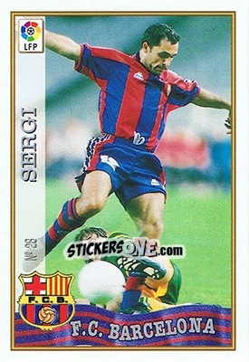 Figurina 28. SERGI - Las Fichas De La Liga 1997-1998 - Mundicromo