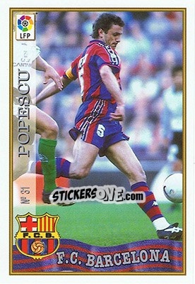 Sticker 31. POPESCU - Las Fichas De La Liga 1997-1998 n. 46 - Mundicromo