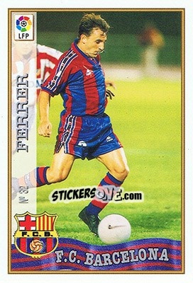 Sticker 32. FERRER - Las Fichas De La Liga 1997-1998 - Mundicromo