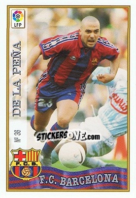 Sticker 36. DE LA PEÑA - Las Fichas De La Liga 1997-1998 n. 53 - Mundicromo