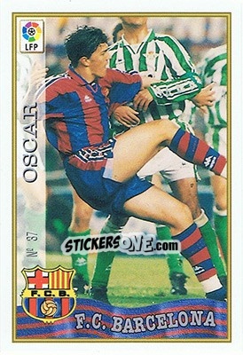 Sticker 37. OSCAR - Las Fichas De La Liga 1997-1998 - Mundicromo
