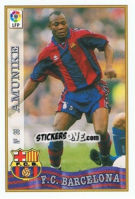 Cromo 39. AMUNIKE - Las Fichas De La Liga 1997-1998 n. 58 - Mundicromo