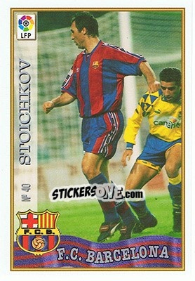 Sticker 40. STOICHKOV - Las Fichas De La Liga 1997-1998 n. 59 - Mundicromo