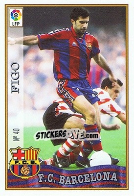 Sticker 40. FIGO - Las Fichas De La Liga 1997-1998 n. 60 - Mundicromo