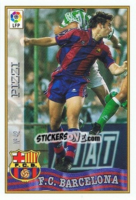 Sticker 42. PIZZI - Las Fichas De La Liga 1997-1998 - Mundicromo