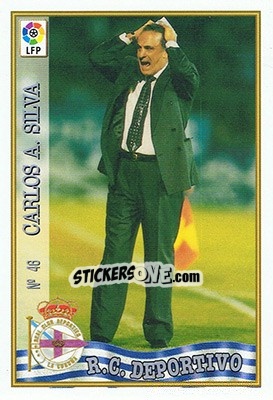 Sticker 46. CARLOS A. SILVA - Las Fichas De La Liga 1997-1998 n. 68 - Mundicromo