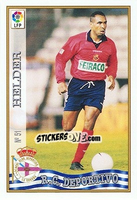 Sticker 51. HéLDER - Las Fichas De La Liga 1997-1998 - Mundicromo