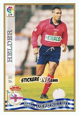 Sticker 51. HéLDER - Las Fichas De La Liga 1997-1998 n. 75 - Mundicromo