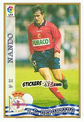 Cromo 52. NANDO - Las Fichas De La Liga 1997-1998 - Mundicromo