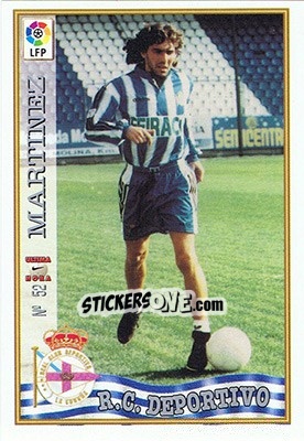 Sticker 52. U.H. MARTÍNEZ - Las Fichas De La Liga 1997-1998 - Mundicromo