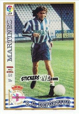 Cromo 52. U.H. MARTÍNEZ - Las Fichas De La Liga 1997-1998 - Mundicromo