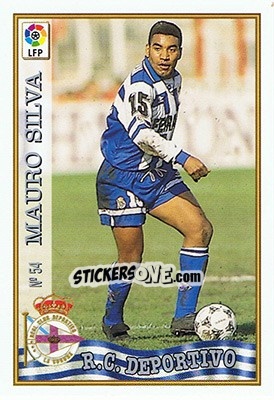 Sticker 54. MAURO SILVA - Las Fichas De La Liga 1997-1998 n. 80 - Mundicromo