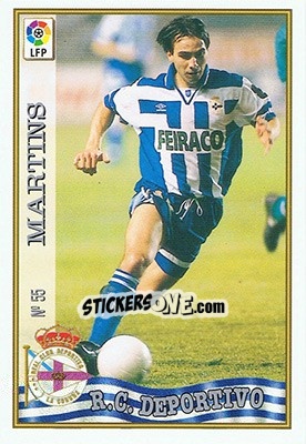 Sticker 55. MARTINS - Las Fichas De La Liga 1997-1998 - Mundicromo