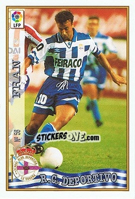 Cromo 56. FRAN - Las Fichas De La Liga 1997-1998 - Mundicromo