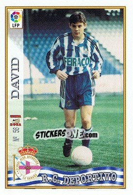 Sticker 56. U.H. DAVID - Las Fichas De La Liga 1997-1998 - Mundicromo