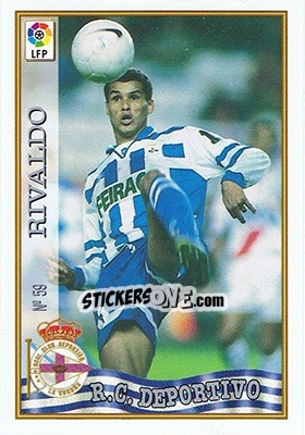 Cromo 59. RIVALDO - Las Fichas De La Liga 1997-1998 - Mundicromo