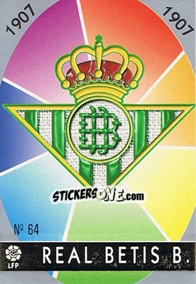 Cromo 64. ESCUDO - Las Fichas De La Liga 1997-1998 - Mundicromo