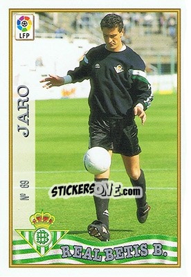 Sticker 69. JARO - Las Fichas De La Liga 1997-1998 - Mundicromo