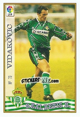 Sticker 73. VIDAKOVIC - Las Fichas De La Liga 1997-1998 n. 109 - Mundicromo
