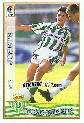 Cromo 73. JOSETE - Las Fichas De La Liga 1997-1998 - Mundicromo