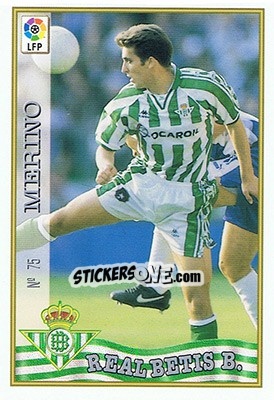 Cromo 75. MERINO - Las Fichas De La Liga 1997-1998 - Mundicromo