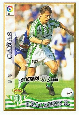 Cromo 76. CAÑAS - Las Fichas De La Liga 1997-1998 - Mundicromo