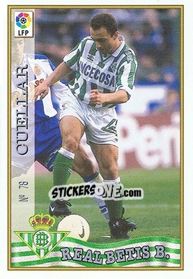 Sticker 78. CUéLLAR - Las Fichas De La Liga 1997-1998 n. 117 - Mundicromo