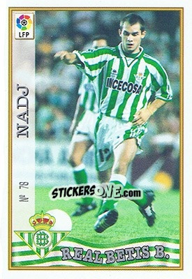 Sticker 78. NADJ - Las Fichas De La Liga 1997-1998 n. 118 - Mundicromo