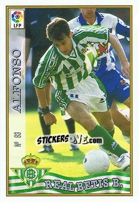 Cromo 83. ALFONSO - Las Fichas De La Liga 1997-1998 - Mundicromo