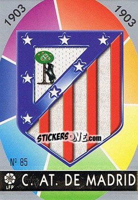 Sticker 85. ESCUDO - Las Fichas De La Liga 1997-1998 - Mundicromo