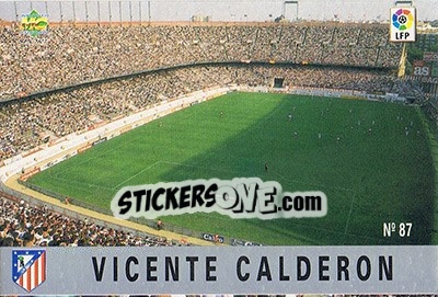 Cromo 87. VICENTE CALDERóN - Las Fichas De La Liga 1997-1998 - Mundicromo