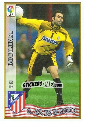 Sticker 89. MOLINA - Las Fichas De La Liga 1997-1998 n. 132 - Mundicromo
